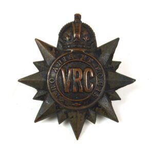 Victoria Rifles of Canada Cap Badge (King's Crown) - Original
