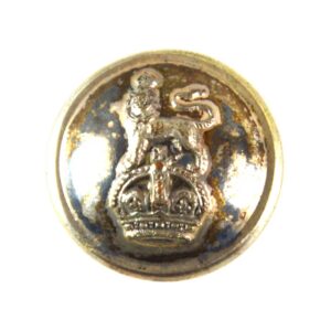 Queen's Own Royal West Kent Regiment Volunteers Officer Silver-Plate Button (1901-1908 Pattern) - 20mm