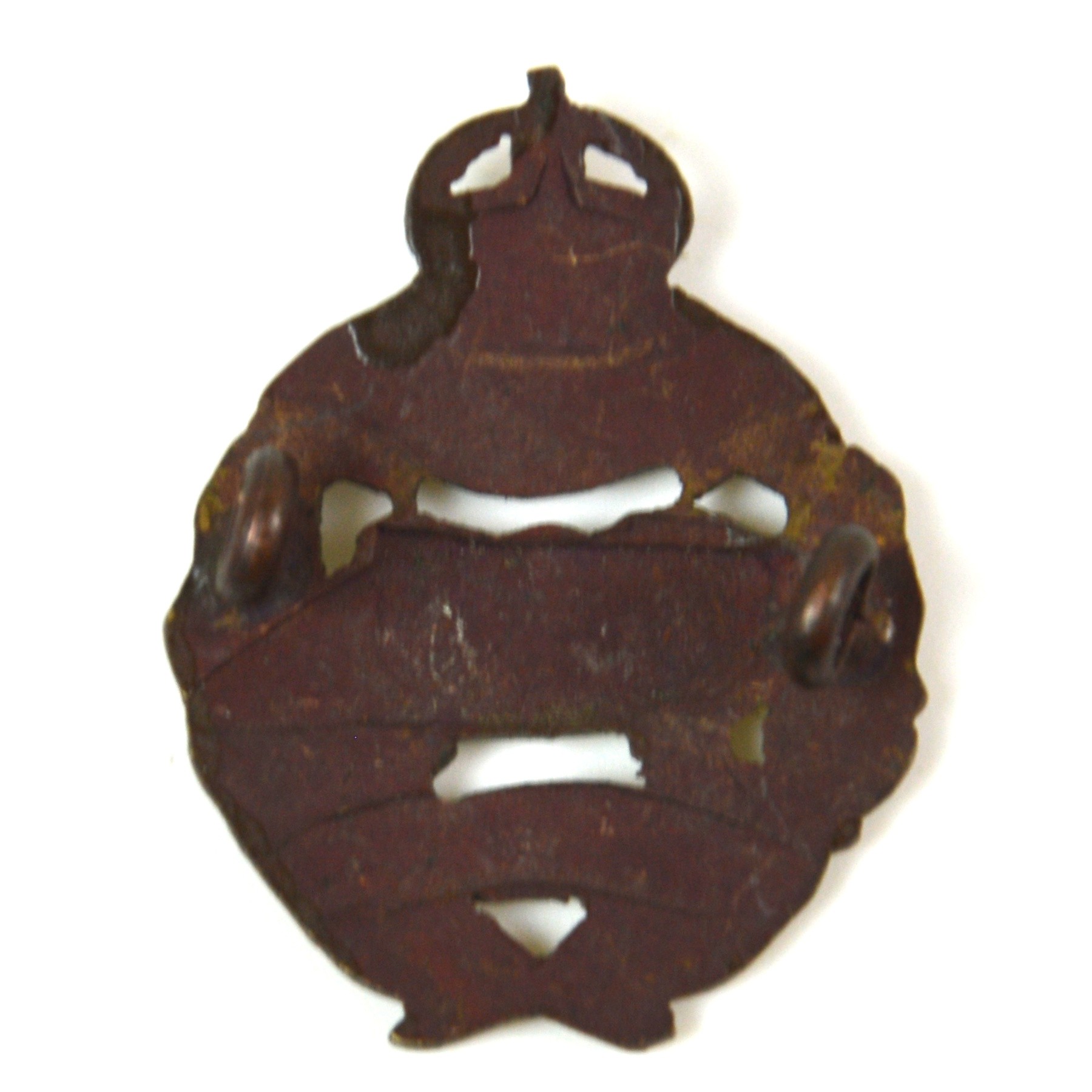 Tank Corps Officer Service Dress Bronze Collar Badge (1917-1922 Pattern) - Image 2