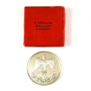 Essex Regiment Silver-Plated Medallion in Box