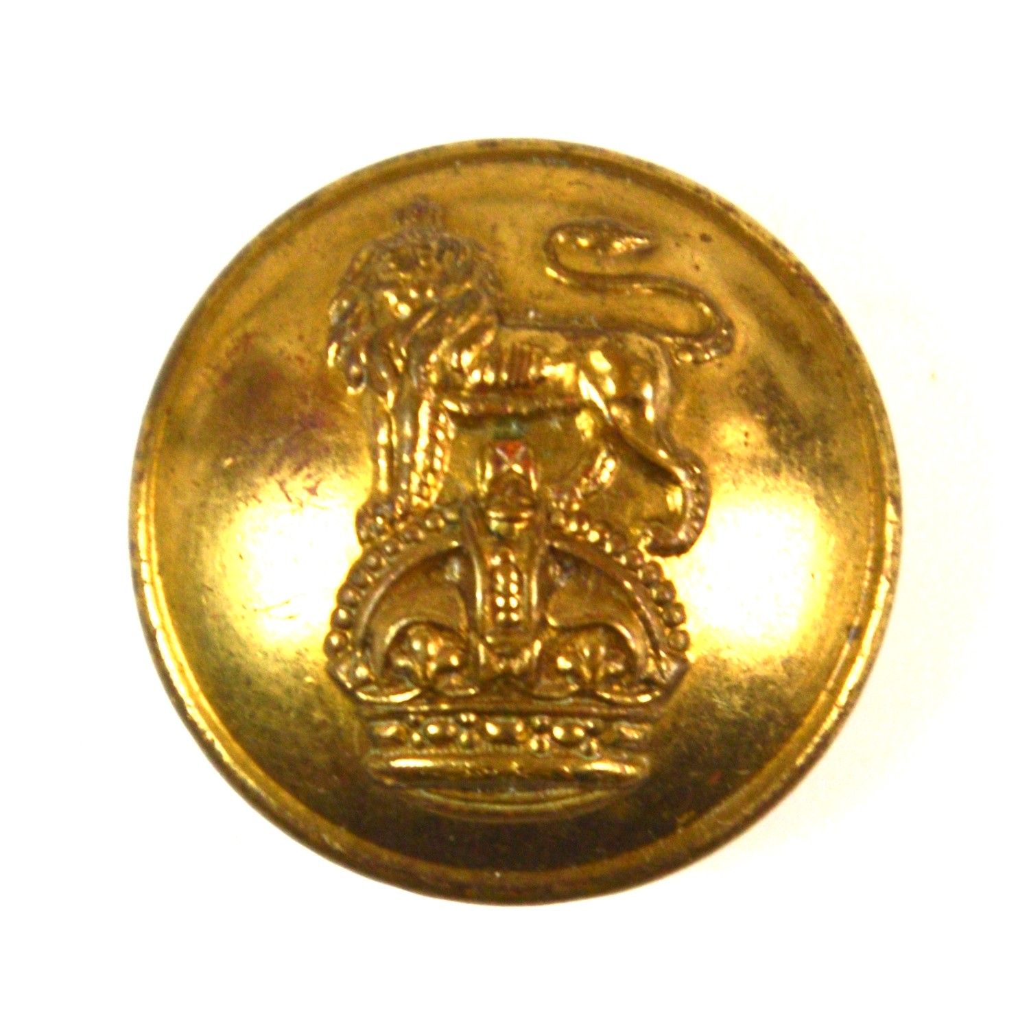 Queen's Own Royal West Kent Yeomanry Brass Button (1901-1920 Pattern) - 26mm