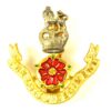 Loyal Regiment (North Lancashire) Officer Gilt and Enamel Cap Badge (1953-1970 Pattern)