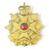 Border Regiment Officer's Silver-Plate and Enamel Cap Badge (1953-1959 Pattern)