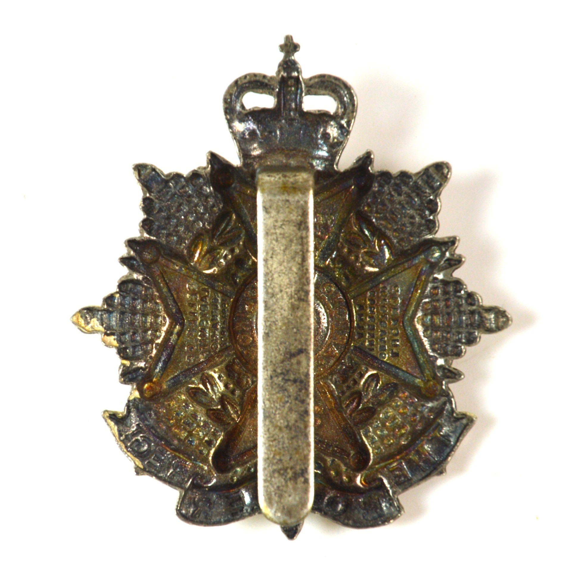 Border Regiment Officer's Silver-Plate and Enamel Cap Badge (1953-1959 Pattern) - Image 2