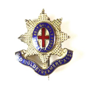 Coldstream Guards Old Coldstreamers' Association Silver-Plated and Enamel Lapel Badge