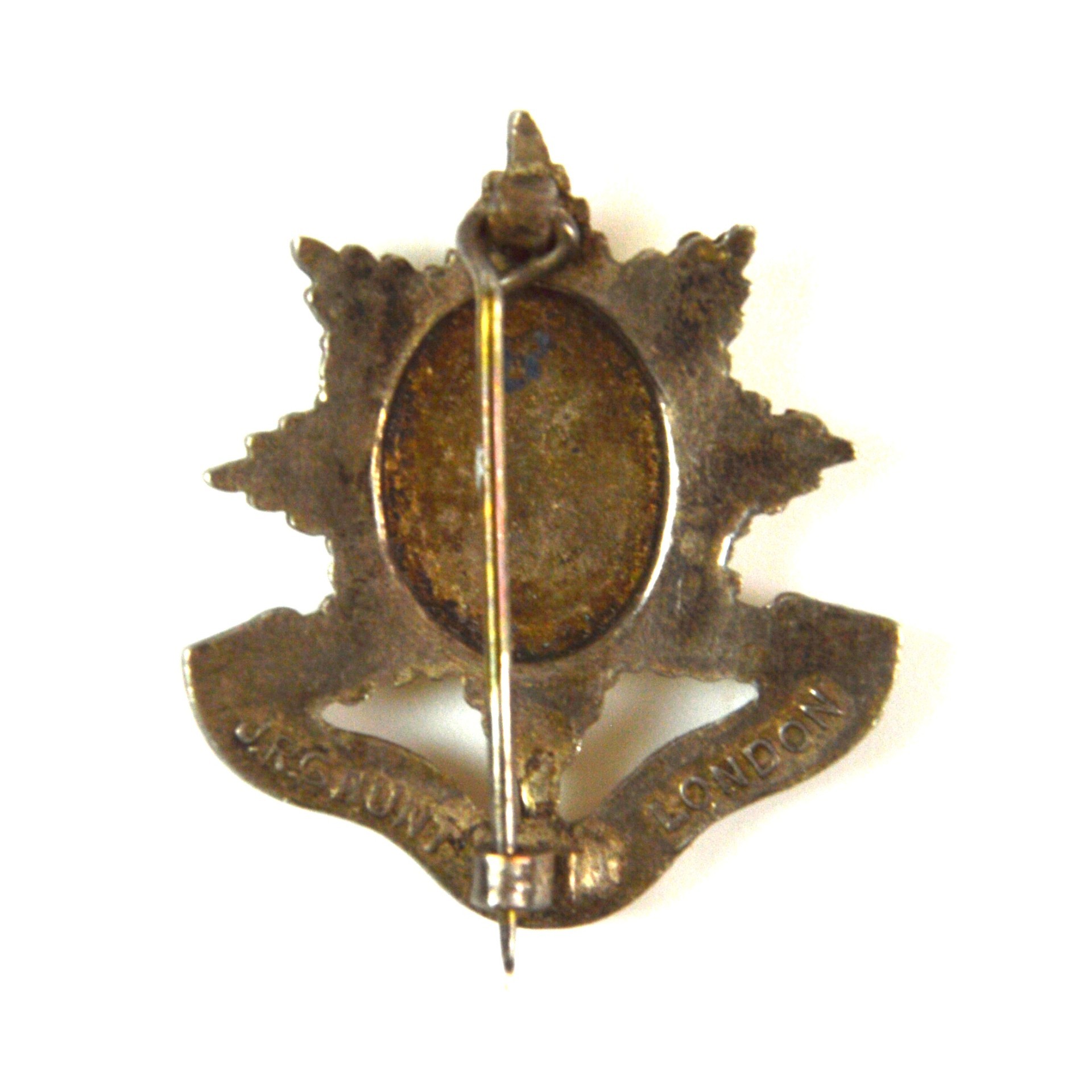 Coldstream Guards Old Coldstreamers' Association Silver-Plated and Enamel Lapel Badge - Image 2