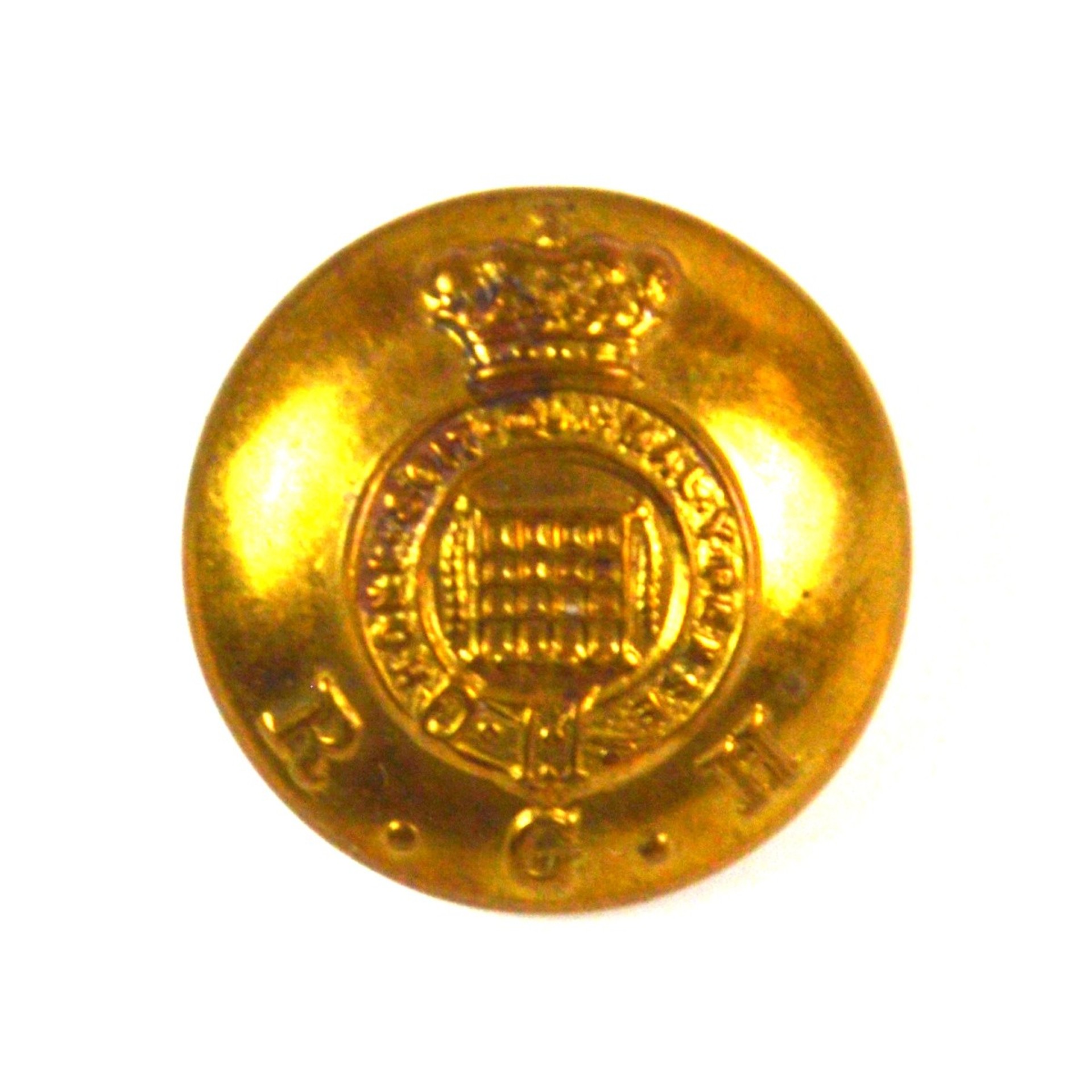 Royal Gloucestershire Hussars Brass Button - 17mm