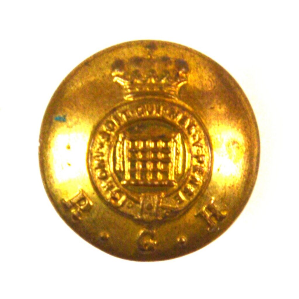 Royal Gloucestershire Hussars Officer's Button - 16.5mm