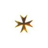 Order of St. John Ribbon Gilt Emblem - Full Size