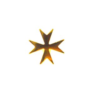 Order of St. John Ribbon Gilt Emblem - Full Size
