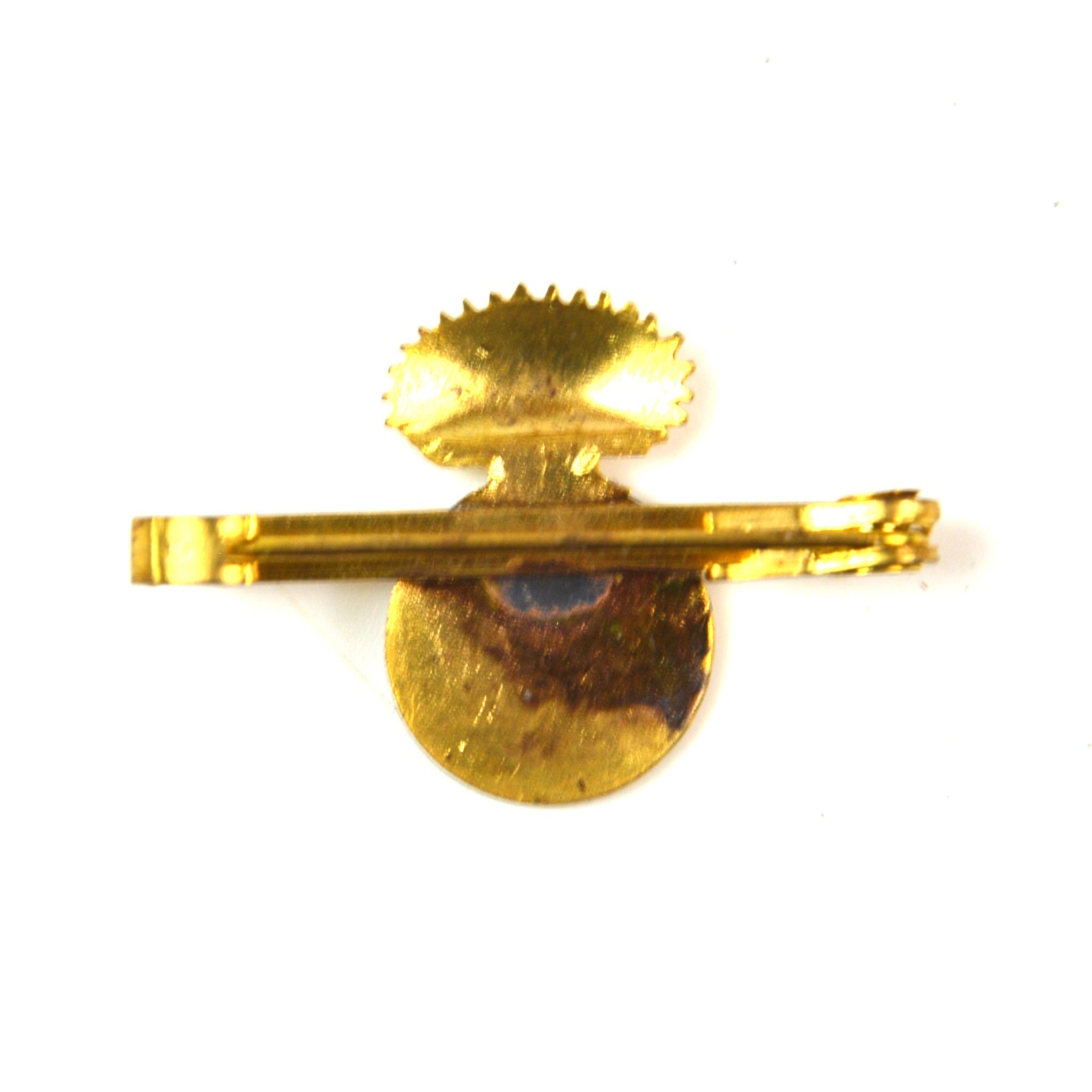 Royal Welch Fusiliers (RWF) Gilt and Enamel Tie Pin Sweetheart Brooch - Image 2