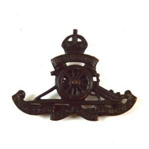 Royal Artillery Officer's Service Dress Cap Badge, King's Crown