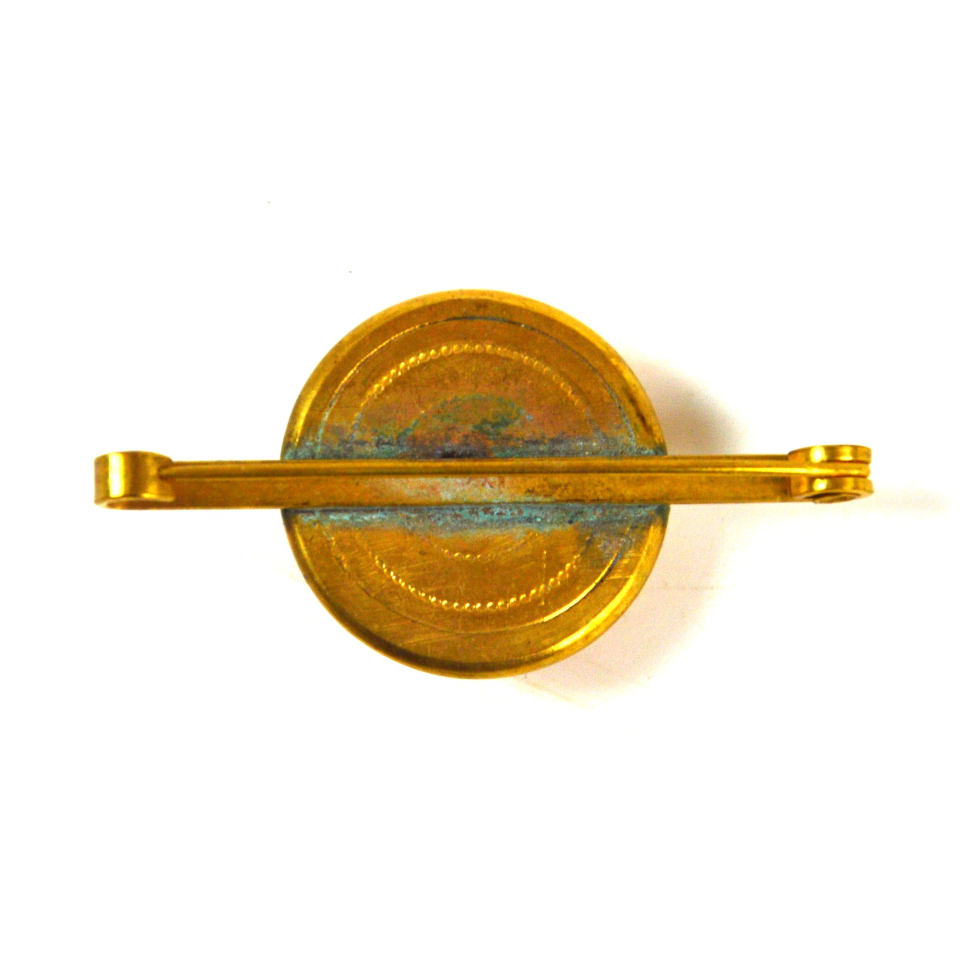 4th Canadian Mounted Rifles Regiment Button Brooch - Image 2