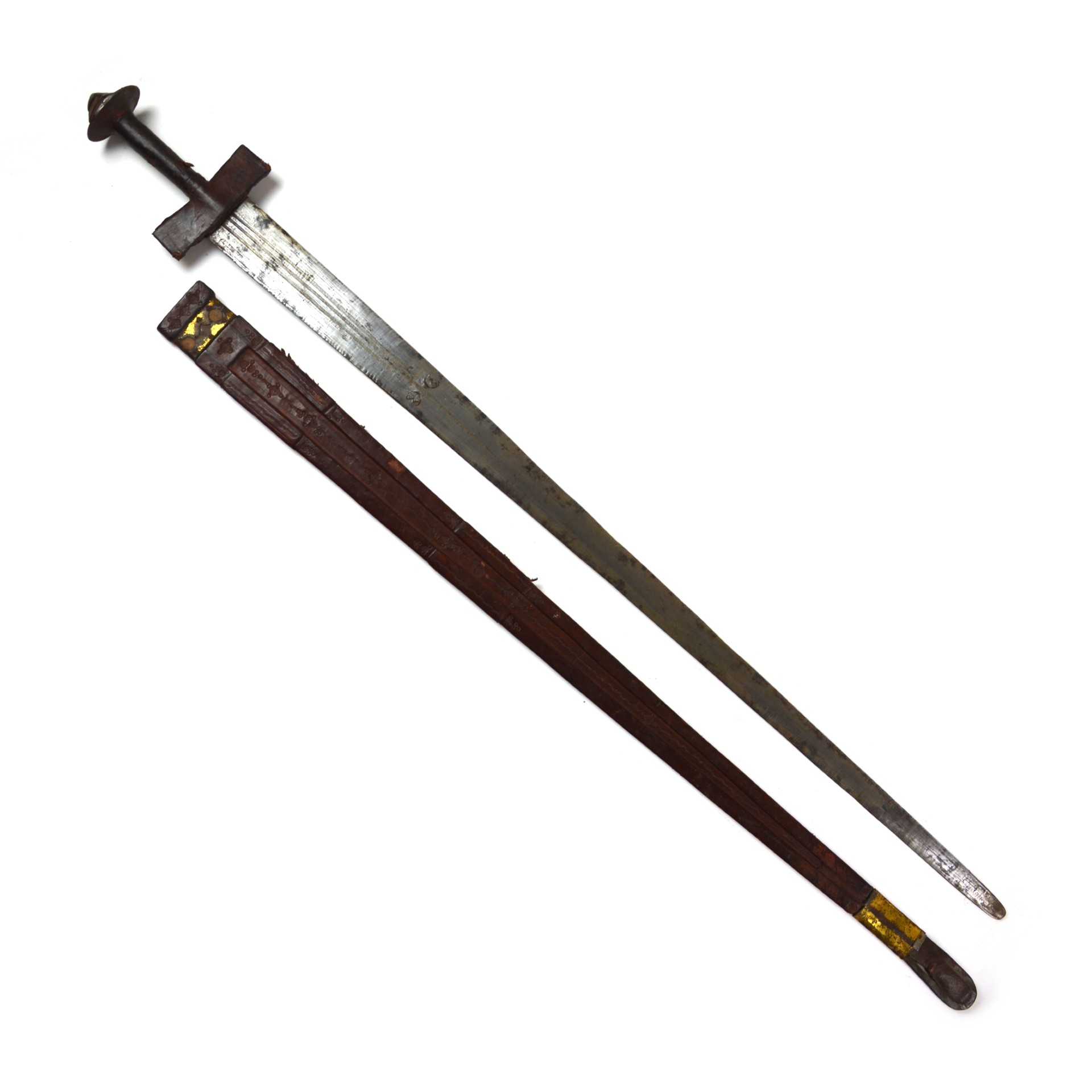 Antique Tuareg Takoba Sword in Scabbard