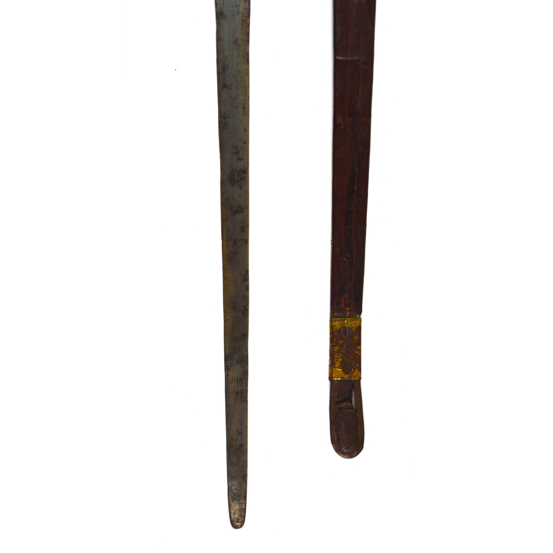 Antique Tuareg Takoba Sword in Scabbard - Image 9