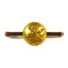 4th Canadian Mounted Rifles Regiment Button Brooch