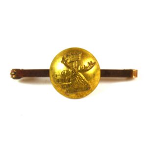 4th Canadian Mounted Rifles Regiment Button Brooch