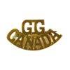 Grenadier Guards of Canada (GG / CANADA) Broached Brass Shoulder Title