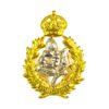 Queen's Own Worcestershire Hussars Bimetal Cap Badge (King's Crown) - Restrike