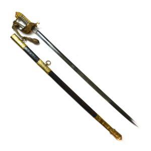 Edwardian-Era British Royal Naval Reserve 1846 Pattern Navy Officer's Sword - Marked "London Made"
