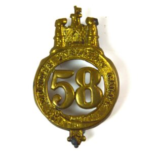 58th (Rutlandshire) Regiment of Foot Glengarry Cap Badge (1874-1881 Pattern) - Restrike