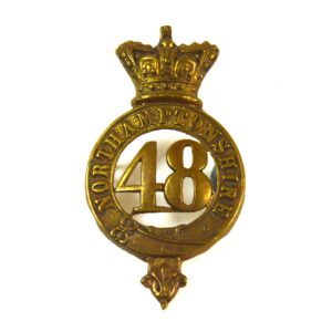 48th (Northamptonshire) Regiment of Foot Glengarry Cap Badge (1874-1881 Pattern) - Original