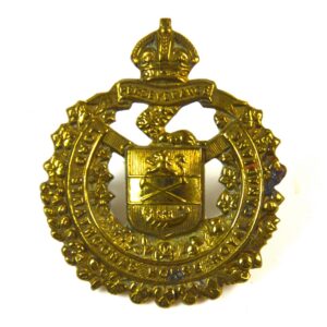 Lord Strathcona's Horse (Royal Canadians) Canadian Expeditionary Force Cap Badge (King's Crown) - Manufactured by W. Scully, Montreal