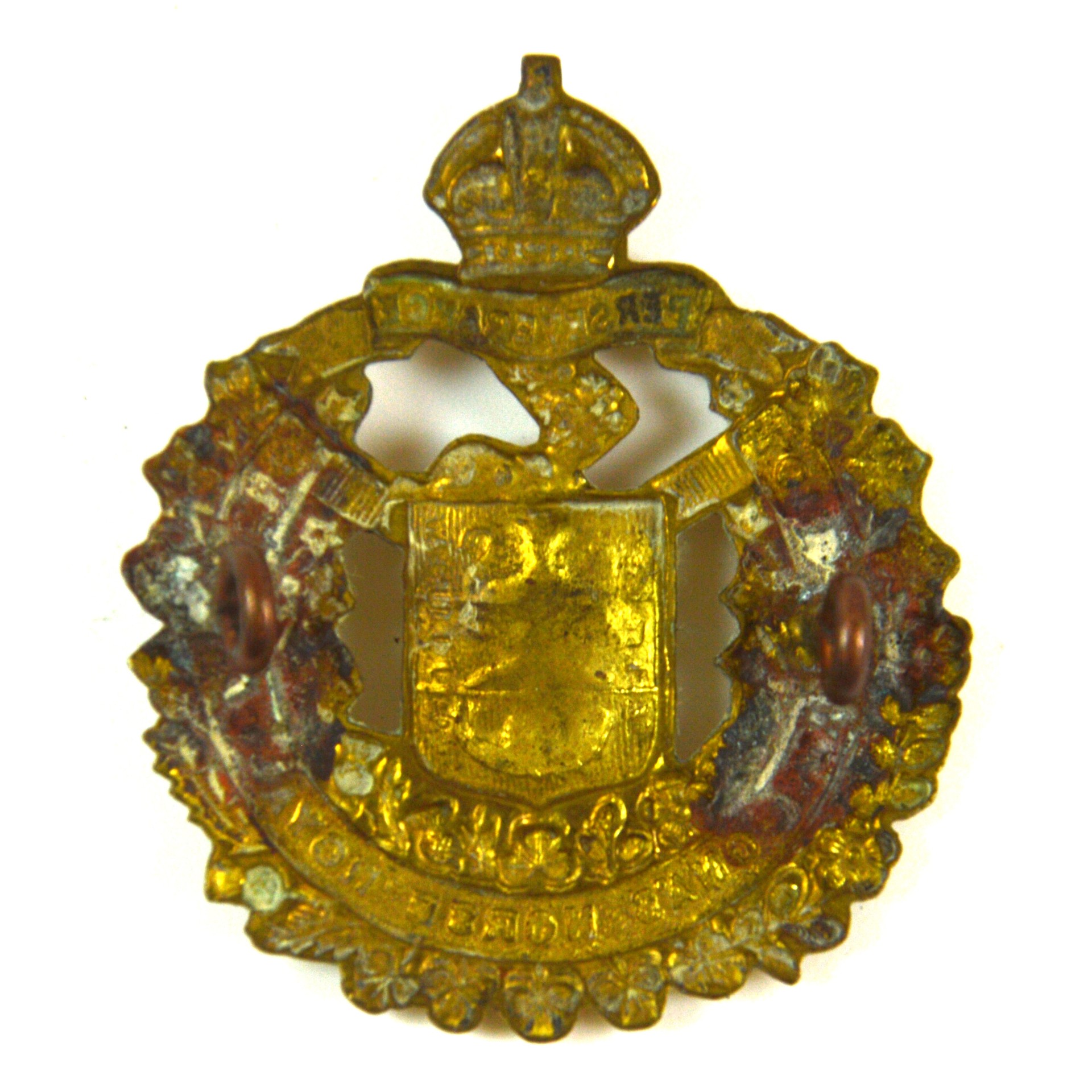 Lord Strathcona's Horse (Royal Canadians) Canadian Expeditionary Force Cap Badge (King's Crown) - Manufactured by W. Scully, Montreal - Image 2