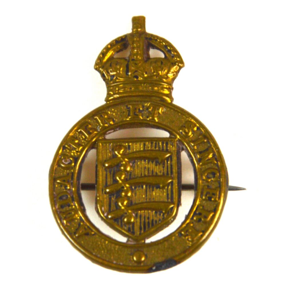 Essex Yeomanry Broach-Collar Badge (1901-1909 Pattern)