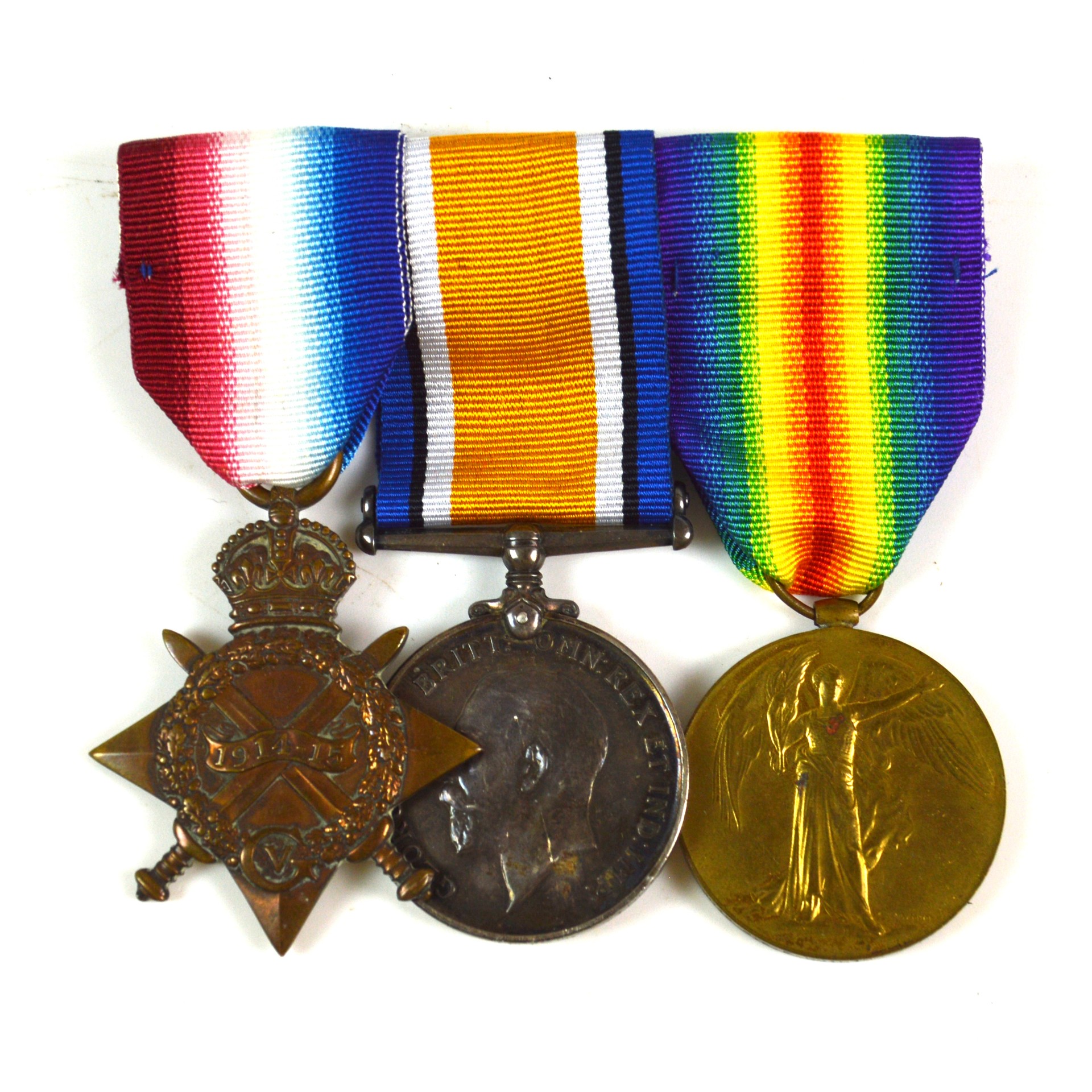 British 1914-15 Star Trio - Private Ernest Chilton, 1/7th Battalion, Middlesex Regiment