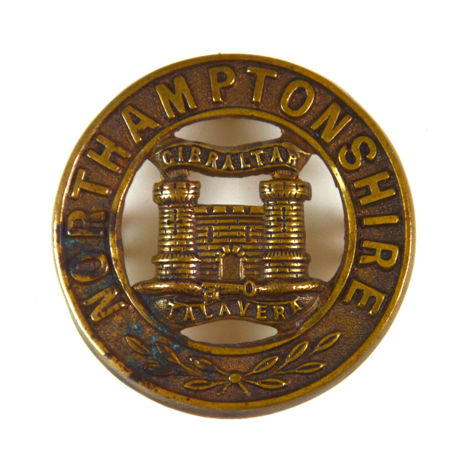 Northamptonshire Regiment Helmet Plate Centre (1881-1900 Pattern)