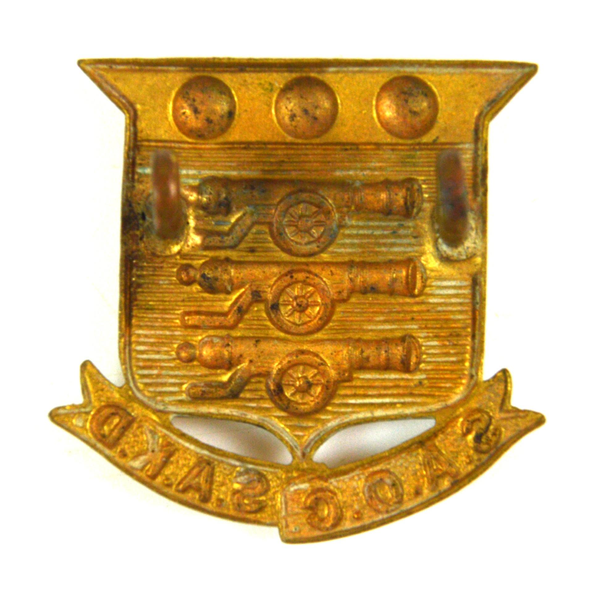 South African Ordnance Corps (SAOD/SAKD) Cap Badge (1934-1938 Pattern) - Image 2