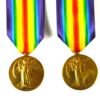 Victory Medals Belonging to Brothers Killed - L/Corporal Ernest Brown, RE and L/Corporal Sidney Brown, 1st Bn, London Regiment (RF)