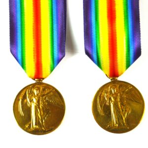 Victory Medals Belonging to Brothers Killed - L/Corporal Ernest Brown, RE and L/Corporal Sidney Brown, 1st Bn, London Regiment (RF)