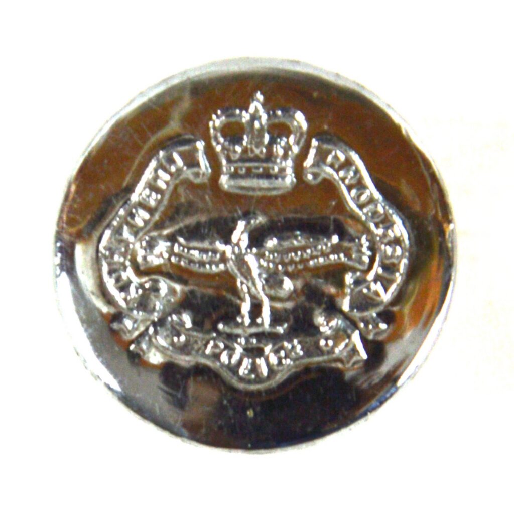 Northern Rhodesia Police Chrome Blazer Button (1952-1964 Pattern) - 17mm
